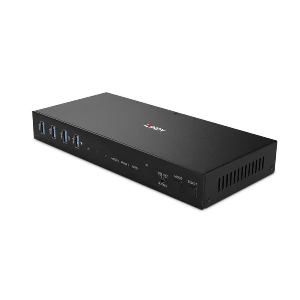 2-portowy przełącznik KVM HDMI USB 3.0 4K60 z podwójną głowicą