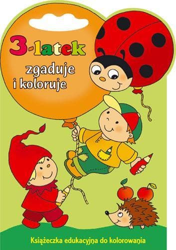 Edukacyjna książeczka do kolorowania dla trzylatka