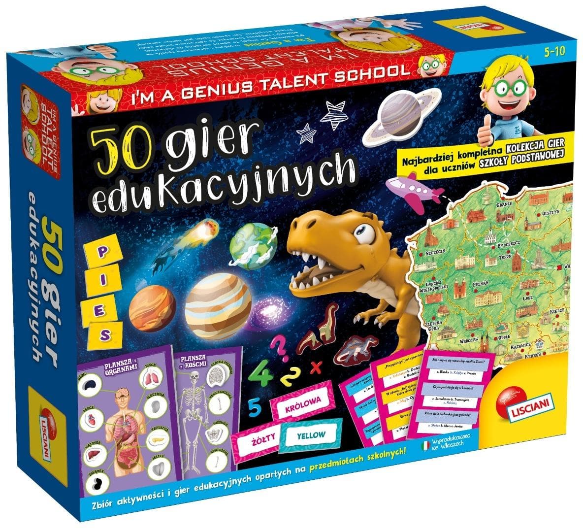 Lisciani I'm a Genius 50 gier edukacyjnych zestaw