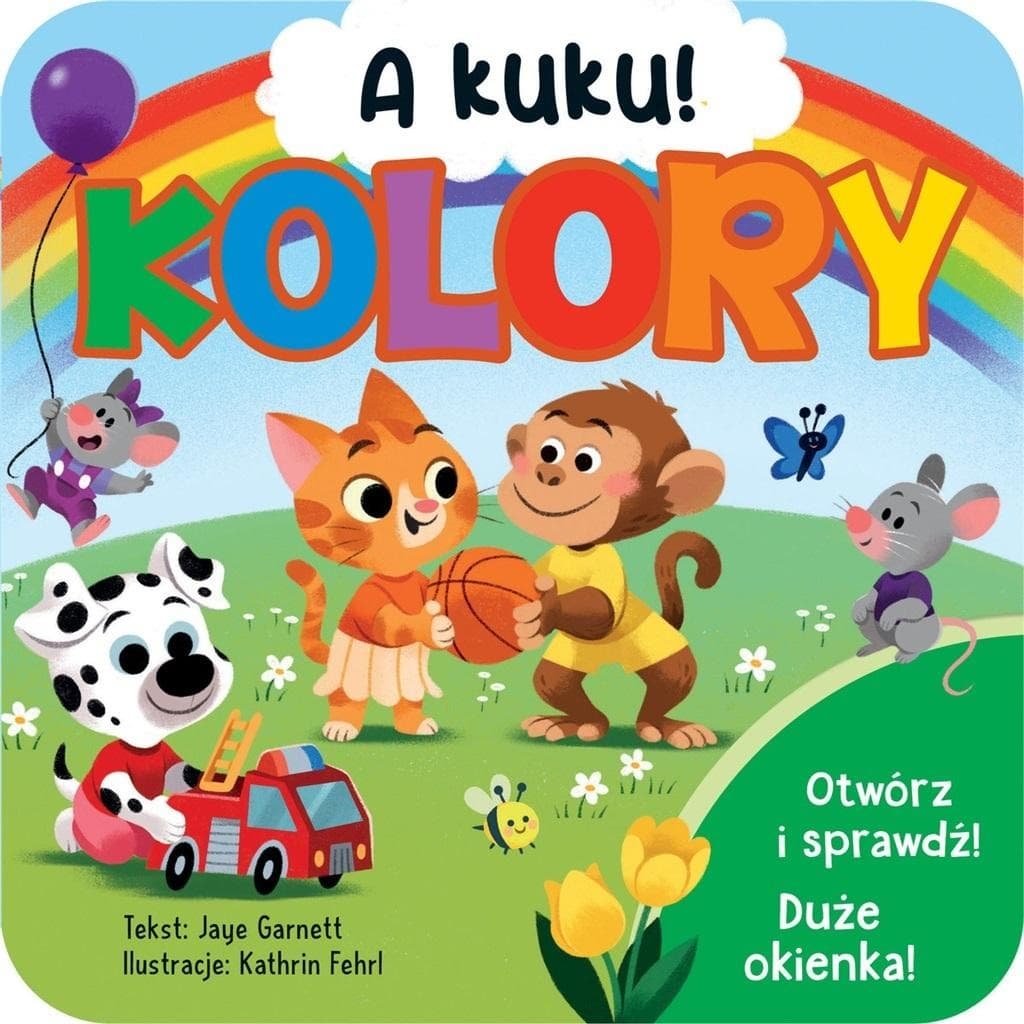 A kuku! Kolory - Książeczka z okienkami dla dzieci