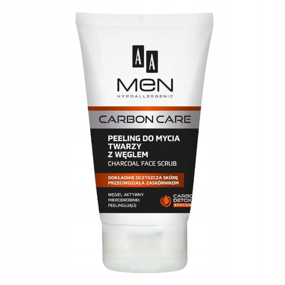 AA Carbon Care Peeling do mycia twarzy dla mężczyzn 150 ml