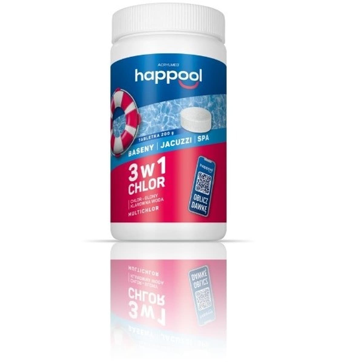 Acrylmed 1 kg Multichlor 20 g tabletki do dezynfekcji wody basenowej