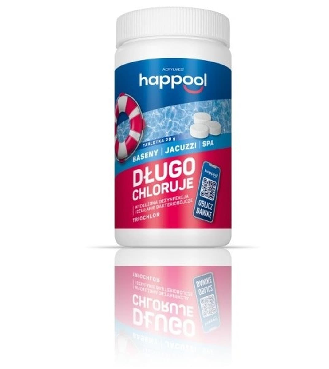 Acrylmed 1 kg Multichlor 20 g tabletki do dezynfekcji wody basenowej