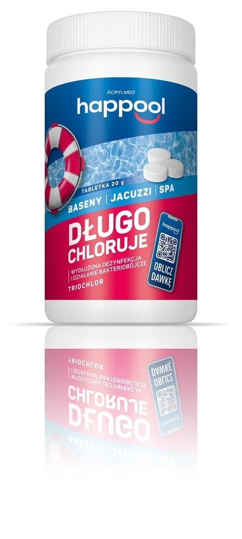 Acrylmed Triochlor 20g - tabletki do dezynfekcji wody basenowej, 1kg