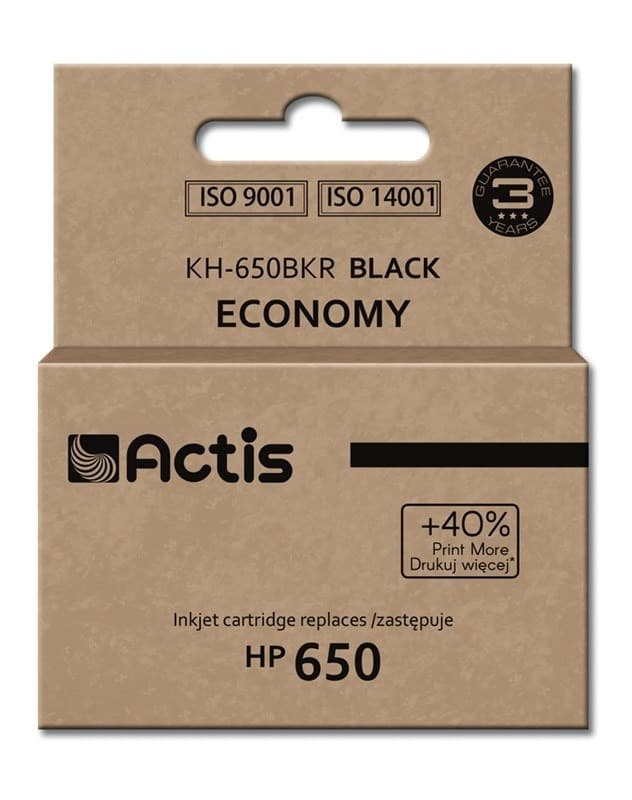 Tusz zamiennik Actis KH-650BKR HP 650 CZ101AE czarny 15 ml standardowa wydajność