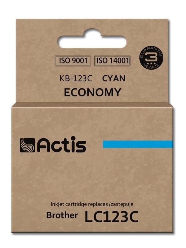 Actis Tusz zamiennik Brother LC123C/LC121C niebieski 10 ml