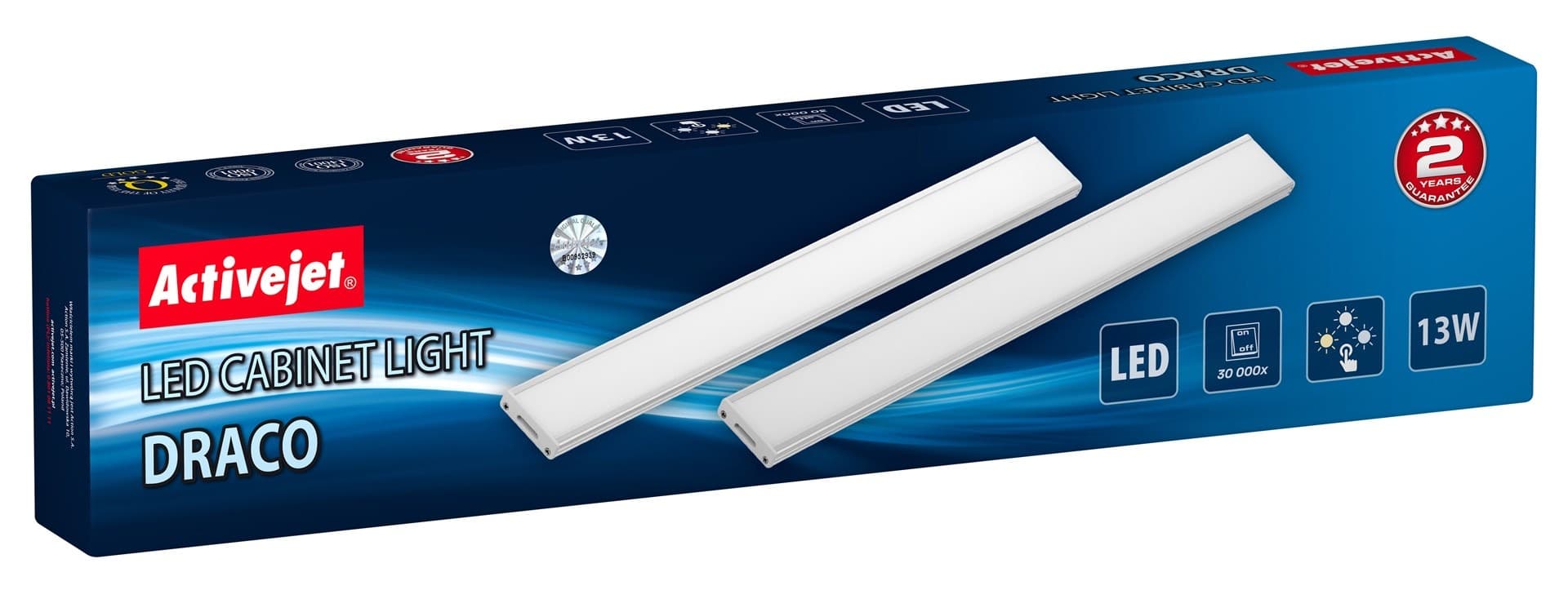 Zestaw lamp LED podszafkowych Activejet do oświetlenia mebli