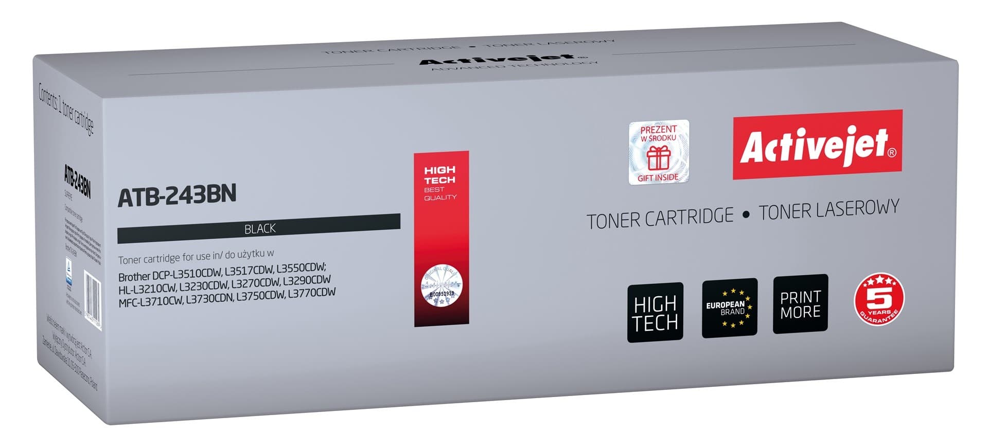 Toner Activejet ATB-243BN zamiennik Brother TN-243BK 1000 stron czarny
