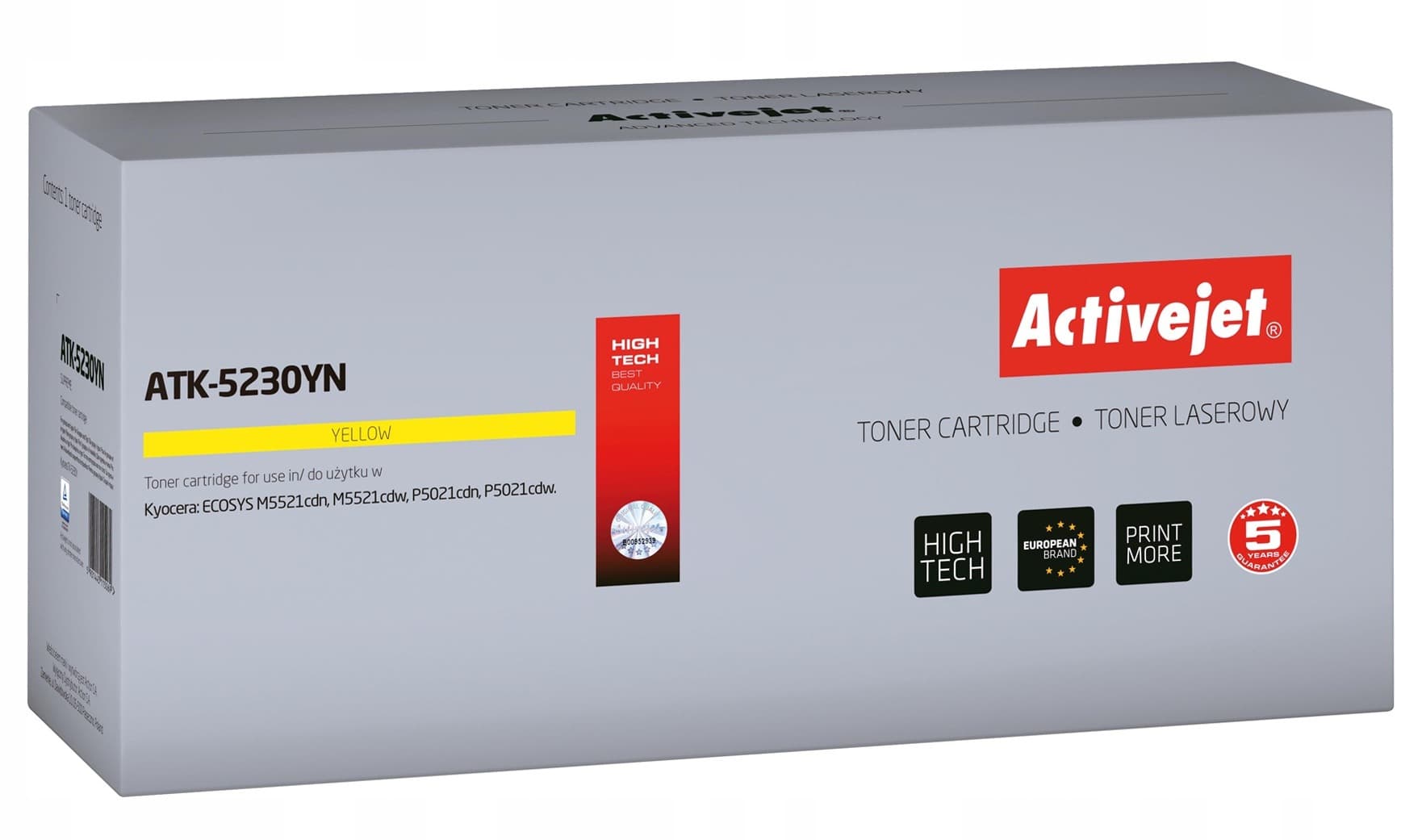 Activejet ATK-5230MN Toner zamiennik Kyocera TK-5230M (Supreme, 2200 stron, purpurowy)