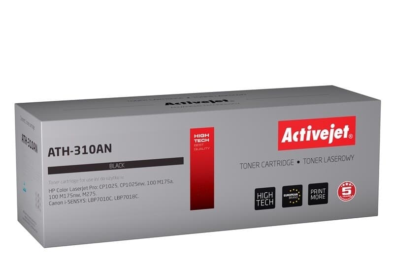 Activejet Toner ATH-310AN - Zamiennik do drukarek Canon i HP, czarny