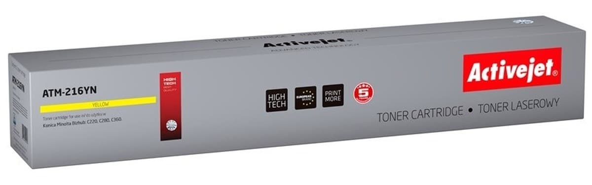 Activejet Toner zamiennik Konica Minolta TN216Y żółty 26000 stron