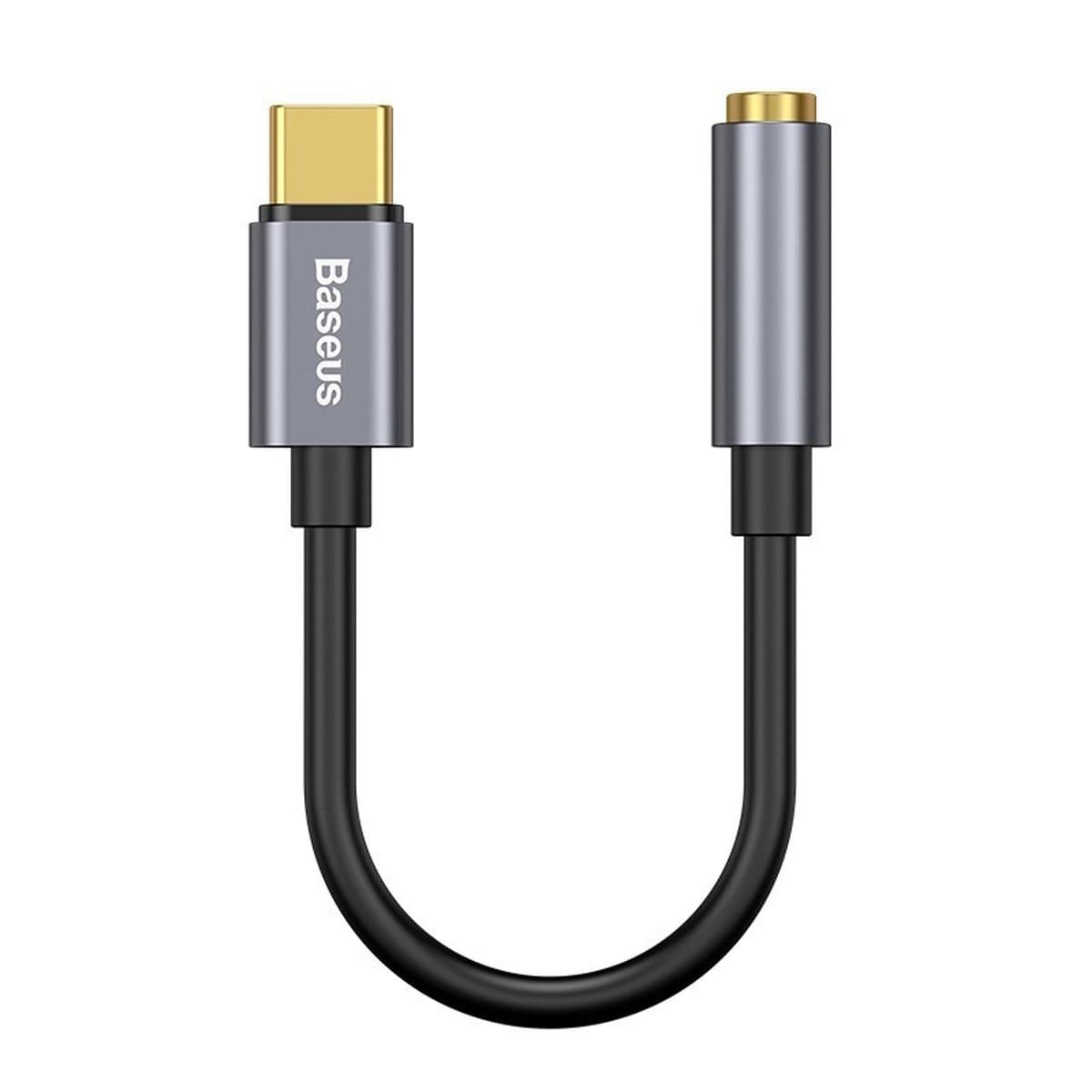 Adapter Base USB-C na mini jack 3.5mm z DAC 24 bit 48 kHz - szary