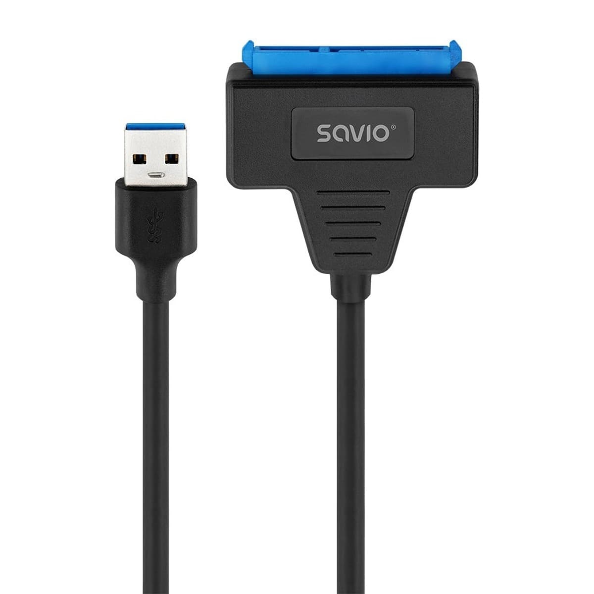 Adapter SATA (F) - USB-A 3.1 Gen 1 (M) do dysków 2.5" Savio 0.25 m czarny