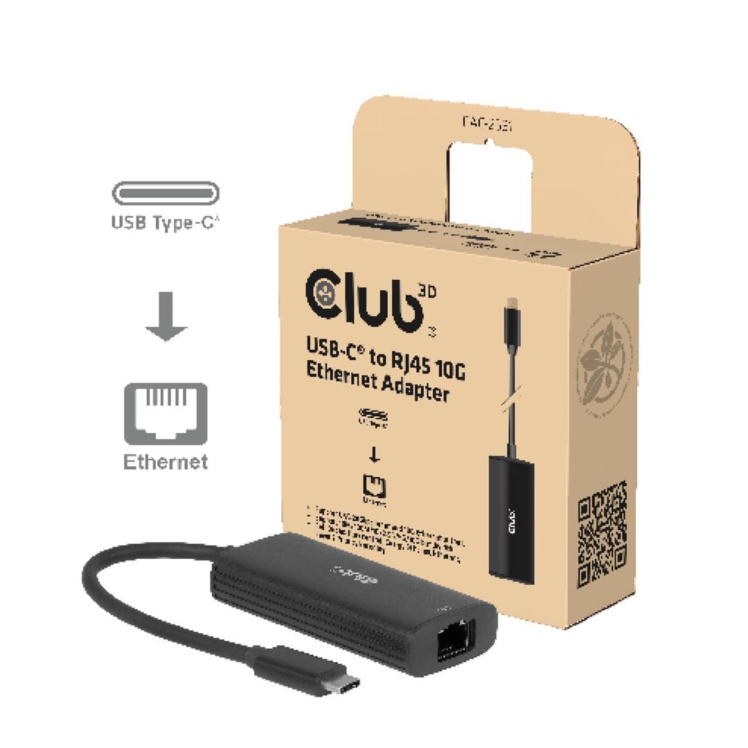 Adapter USB-C na RJ45 Club3D 10 Gbps