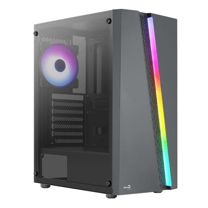 Aerocool Obudowa komputerowa Midi Tower Czarna