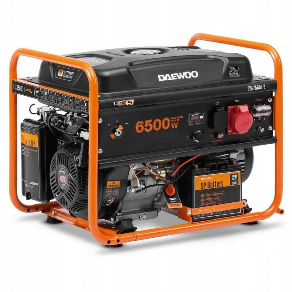 Agregat prądotwórczy benzynowy 6,5KW AVR 230V DAEWOO