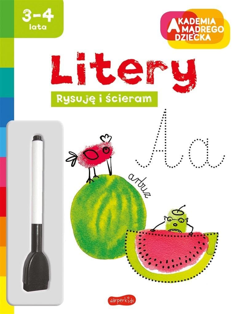 Akademia Mądrego Dziecka Rysuję i Ścieram Litery - Marzka Dobrowolska
