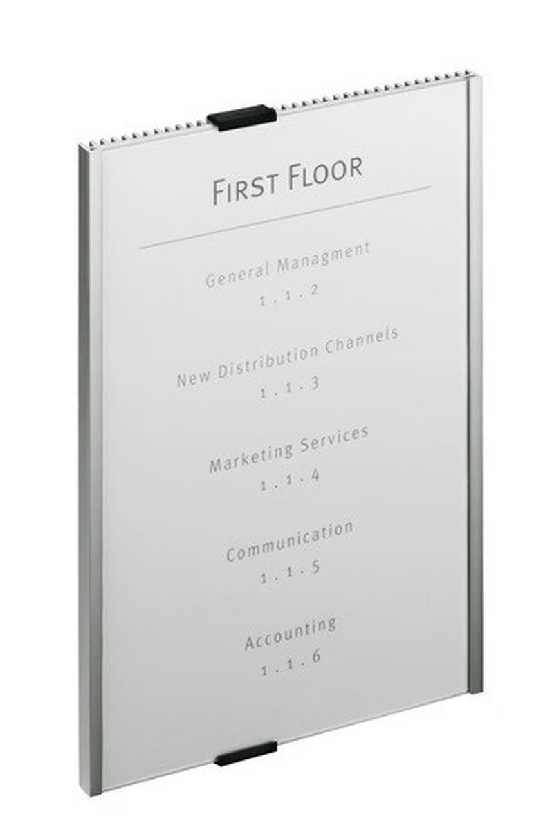 Akrylowy szyld informacyjny Durable Info Sign, srebrny