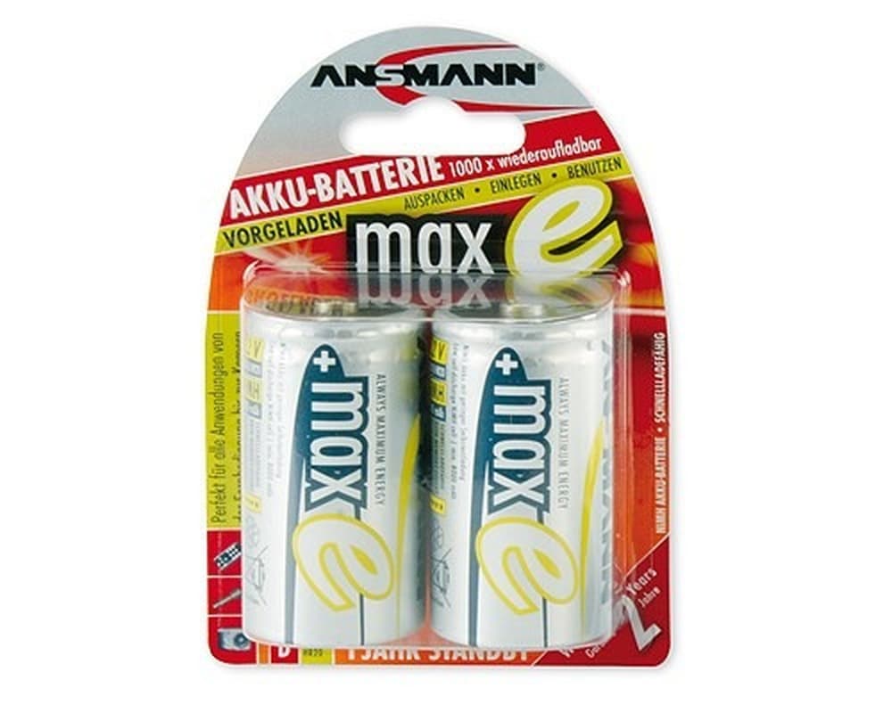 Akumulatory NiMH ANSMANN D/HR20 8500mAh 1.2V - 2 sztuki