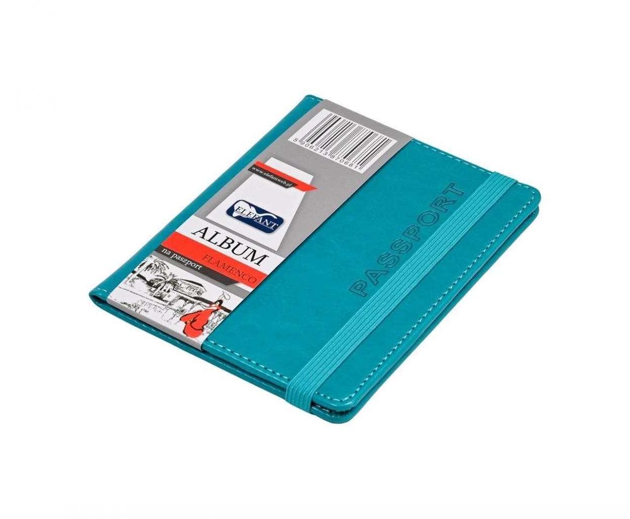 Album na paszport Flamenco czerwony Elefant 114x147 mm