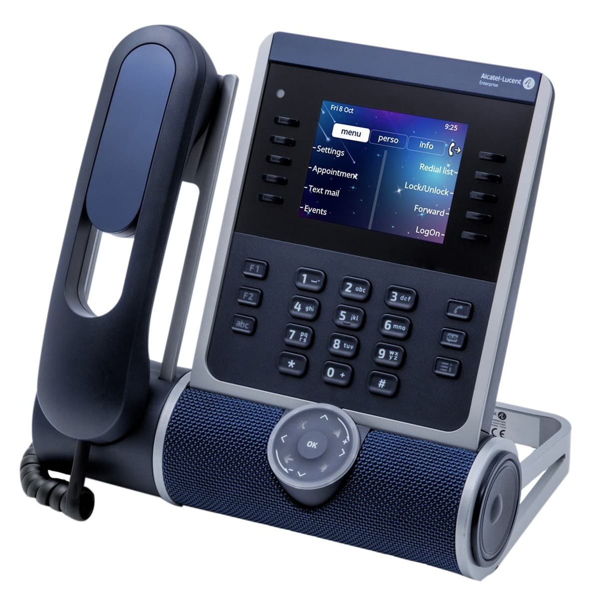 Alcatel-Lucent Enterprise ALE-300 Telefon VoIP Niebieski LCD, NFC, Gigabit Ethernet