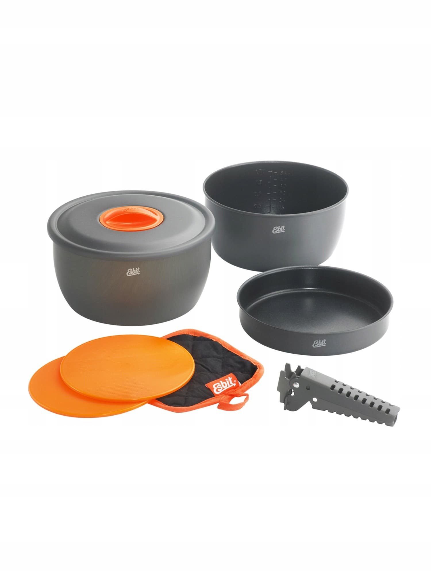 Aluminiowe naczynia turystyczne Esbit Cookware 3 Non-Stick