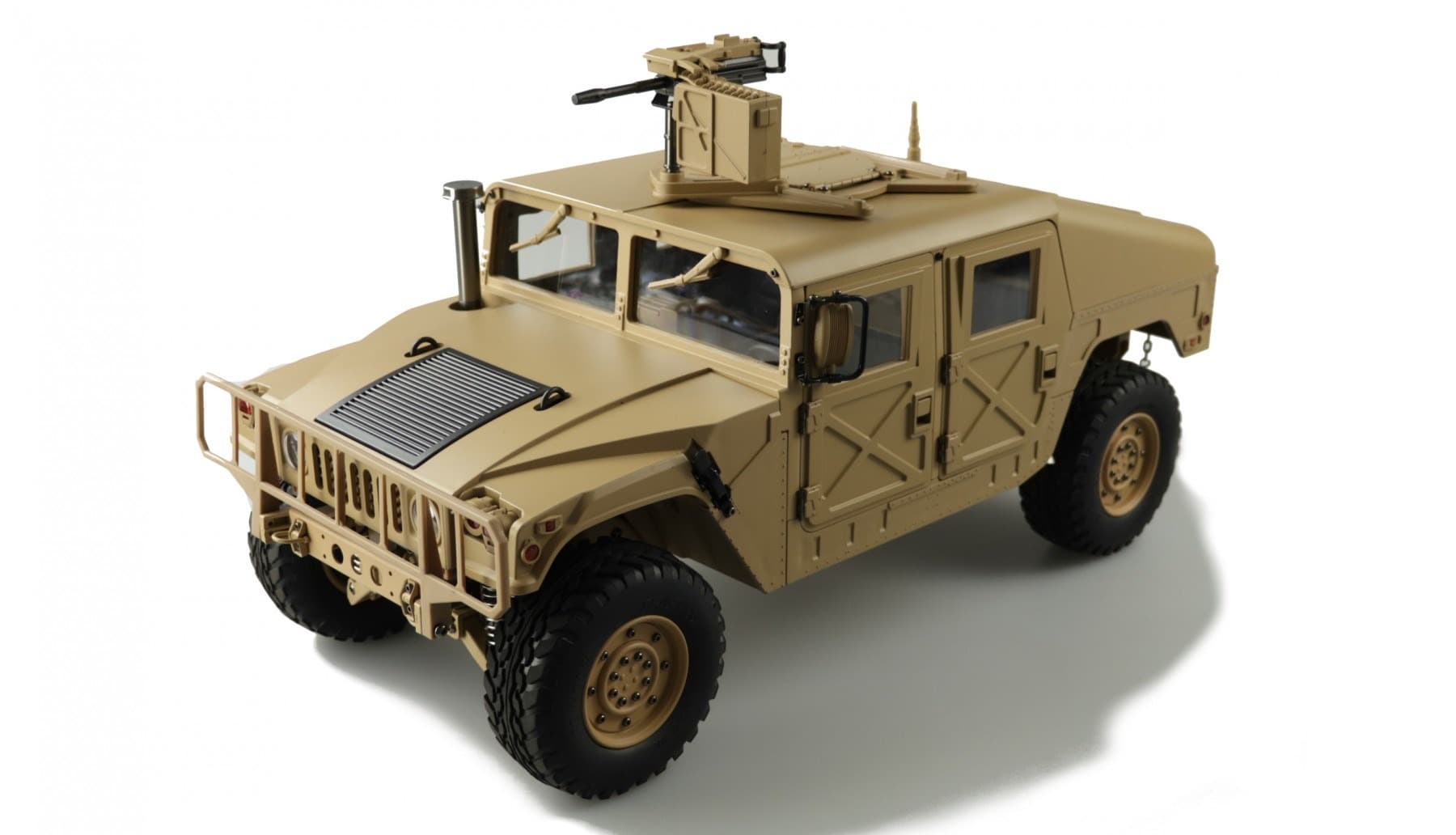 Amewi RC Ciężarówka Wojskowa HUMVEE 4x4 RTR Piaskowa 1:10 z Akumulatorem 4500mAh