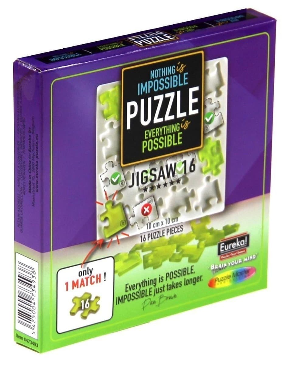 Łamigłówka Puzzle Impossible 16 elementów - poziom 6/6