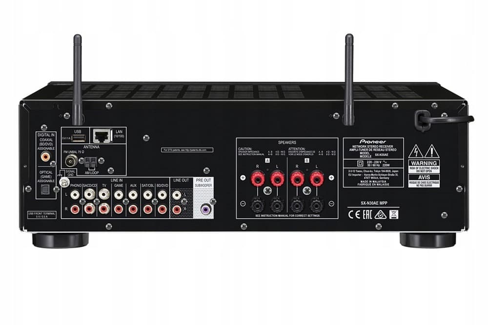 Amplituner stereo Pioneer SX-N30-AE srebrny