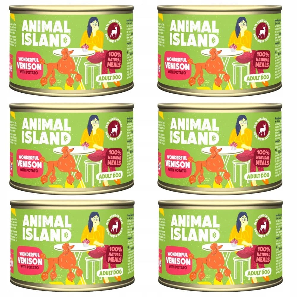 Animal Island Jeleń z Ziemniakami karma mokra dla psów 410 g