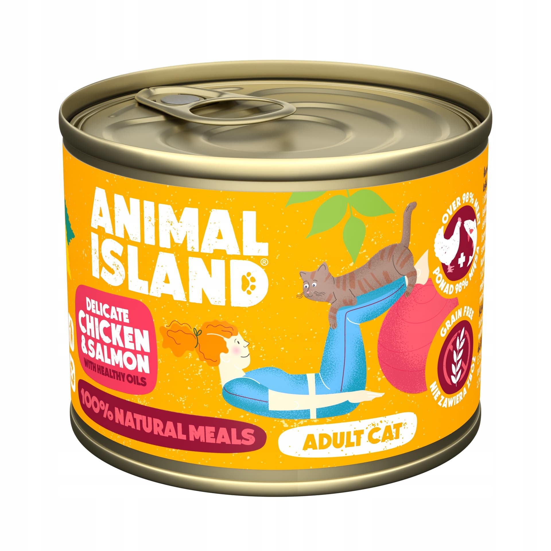Animal Island Kurczak Łosoś mokra karma dla kota 200g