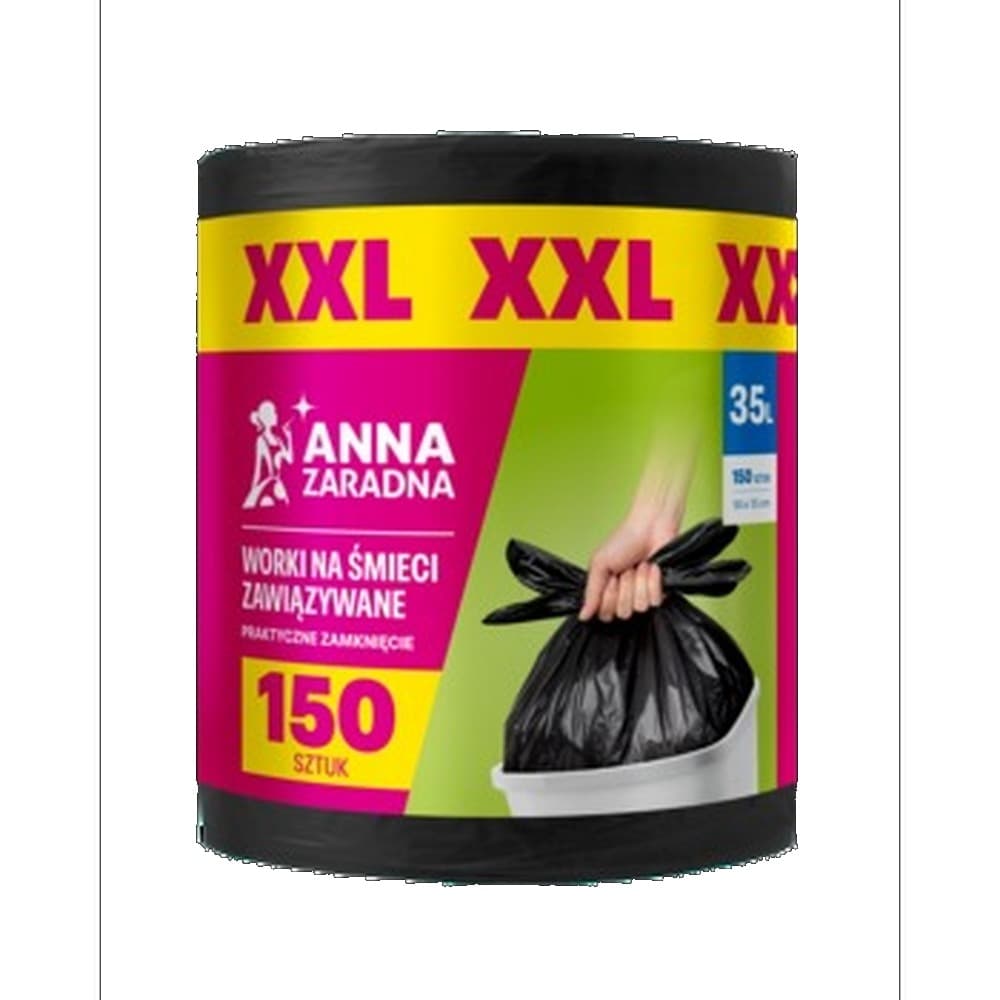 Anna Zaradna worki EASY-PACK czarne XXL 35L 150szt