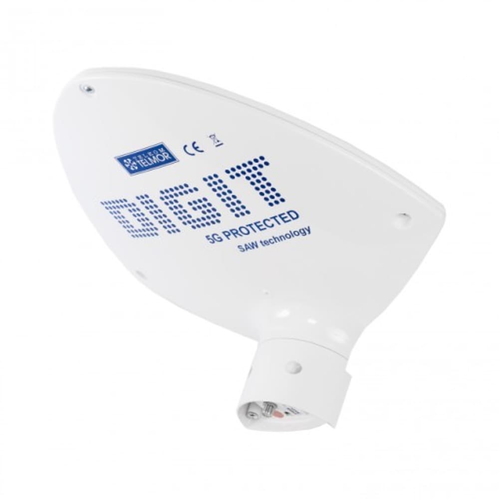 Antena szerokopasmowa DVB-T/T2 DIGIT Activa 5G Telmor biała