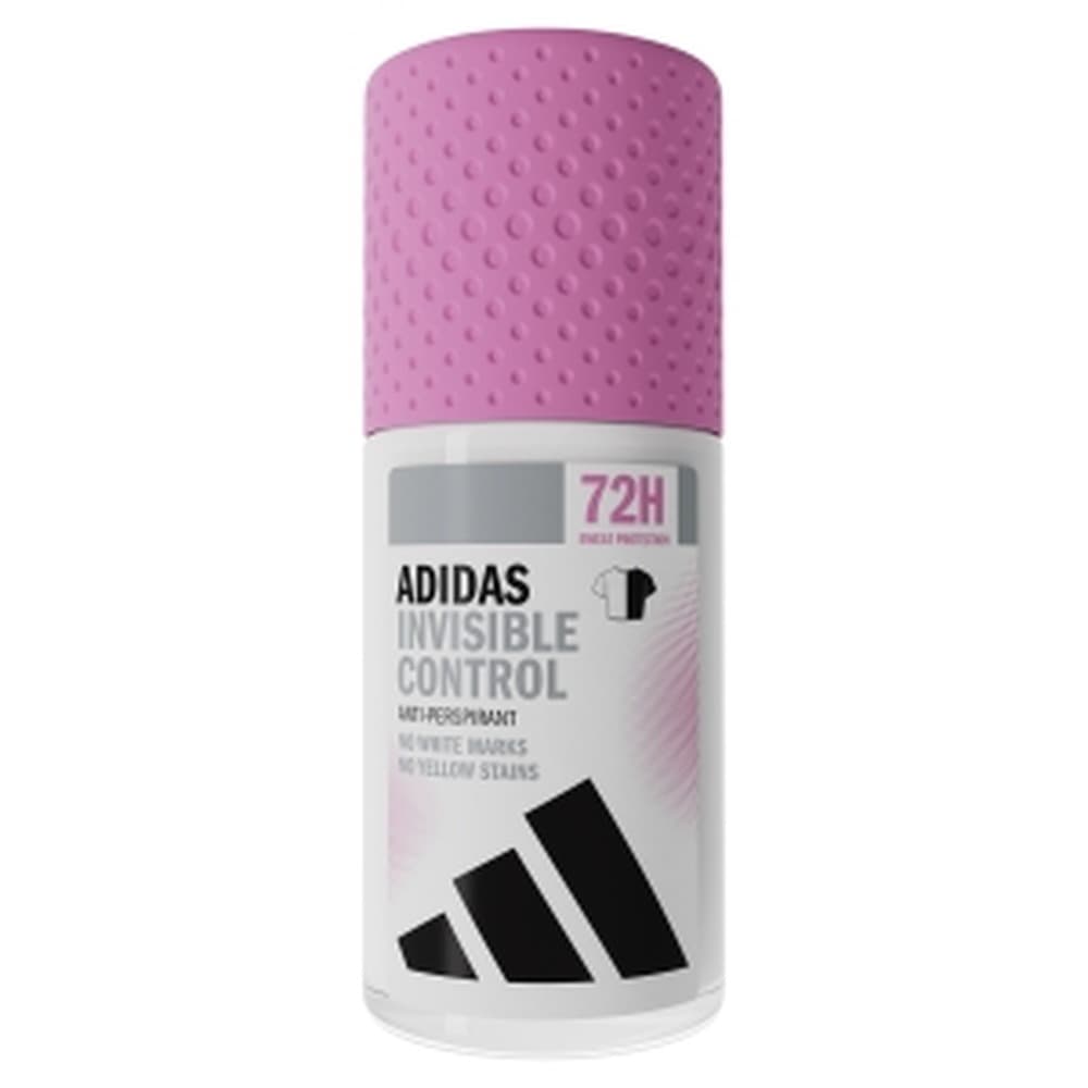 adidas Invisible Control antyperspirant w kulce dla kobiet bez żóltych plam i białych śladów, 50 ml