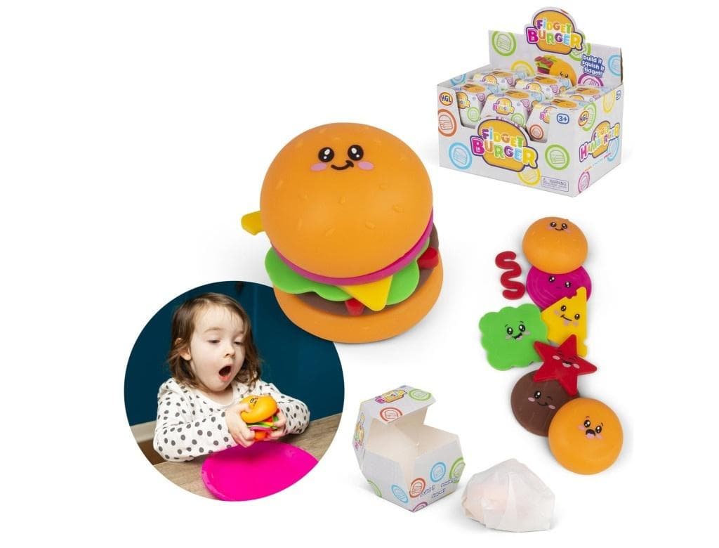 Zabawka Antystresowa Burger do ściskania 8 elementów
