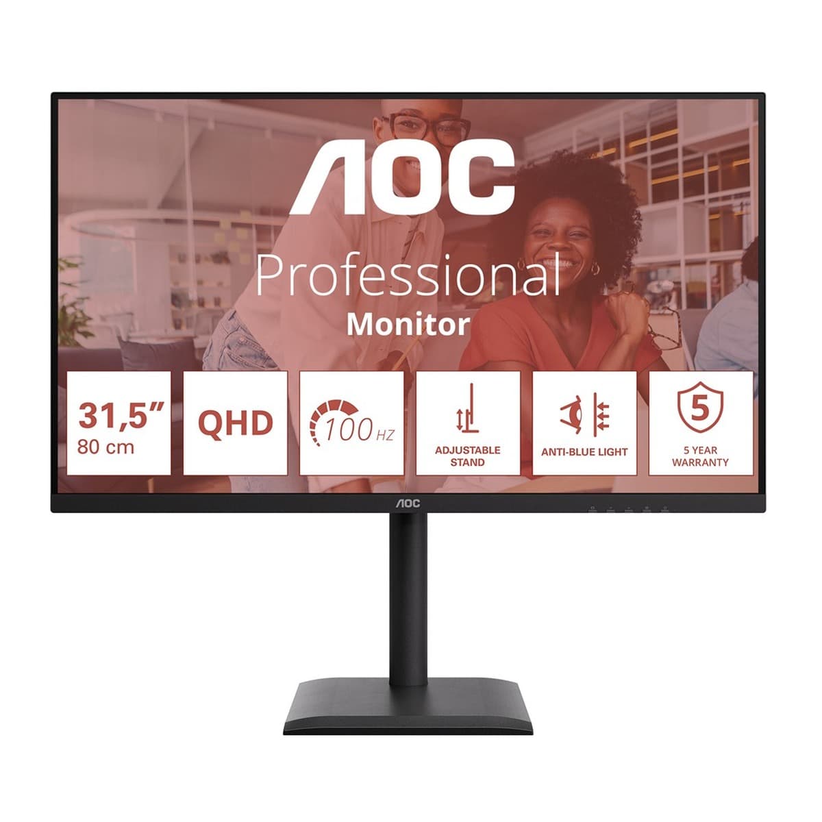 AOC E4 Q32E4U Monitor 31.5" Quad HD LED Czarny