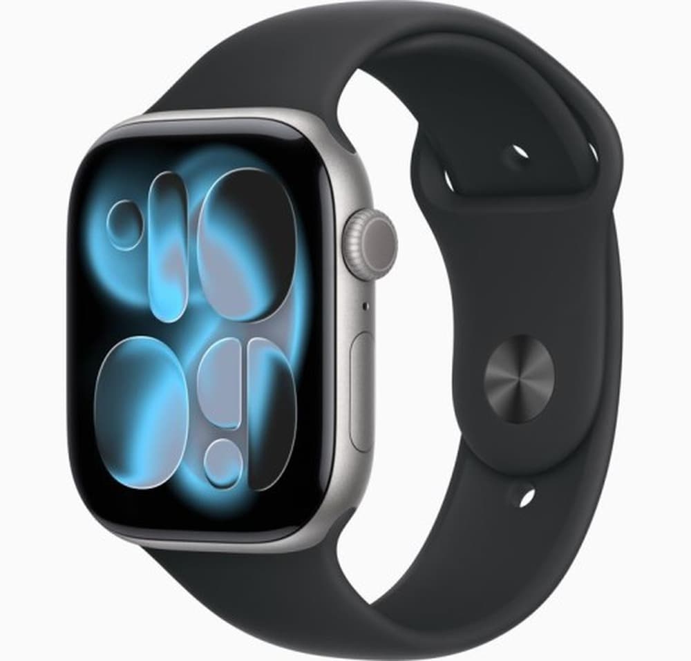Apple Watch Series 11 GPS 46mm Gwiezdna Szarość Czarny Sportowy