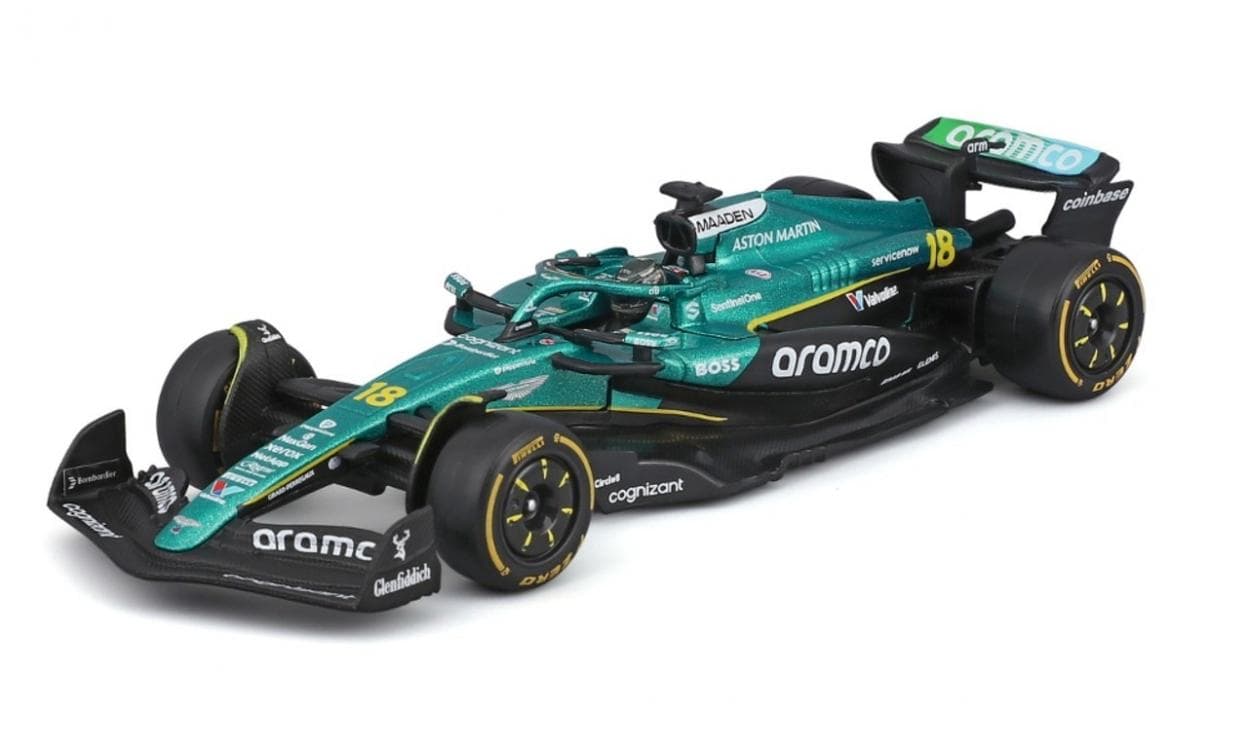 Model Bolidu F1 Aston Martin AMR25 1:43 Lance Stroll z Kaskiem 2025