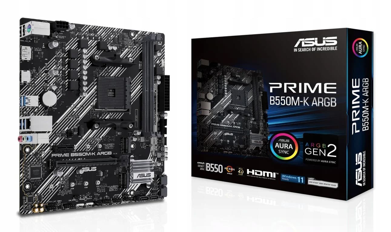 ASUS PRIME B550M-K ARGB - Płyta główna - mATX