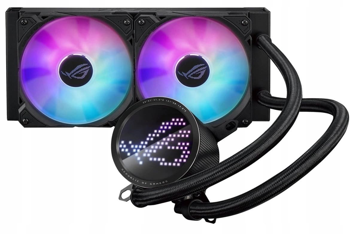 ASUS ROG Ryuo III 240 ARGB - zestaw chłodzenia cieczą dla procesora, 12 cm, czarny