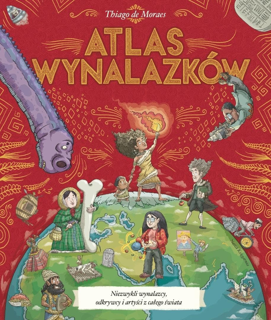 Atlas wynalazków Thiago de Moraes - książka z ilustracjami