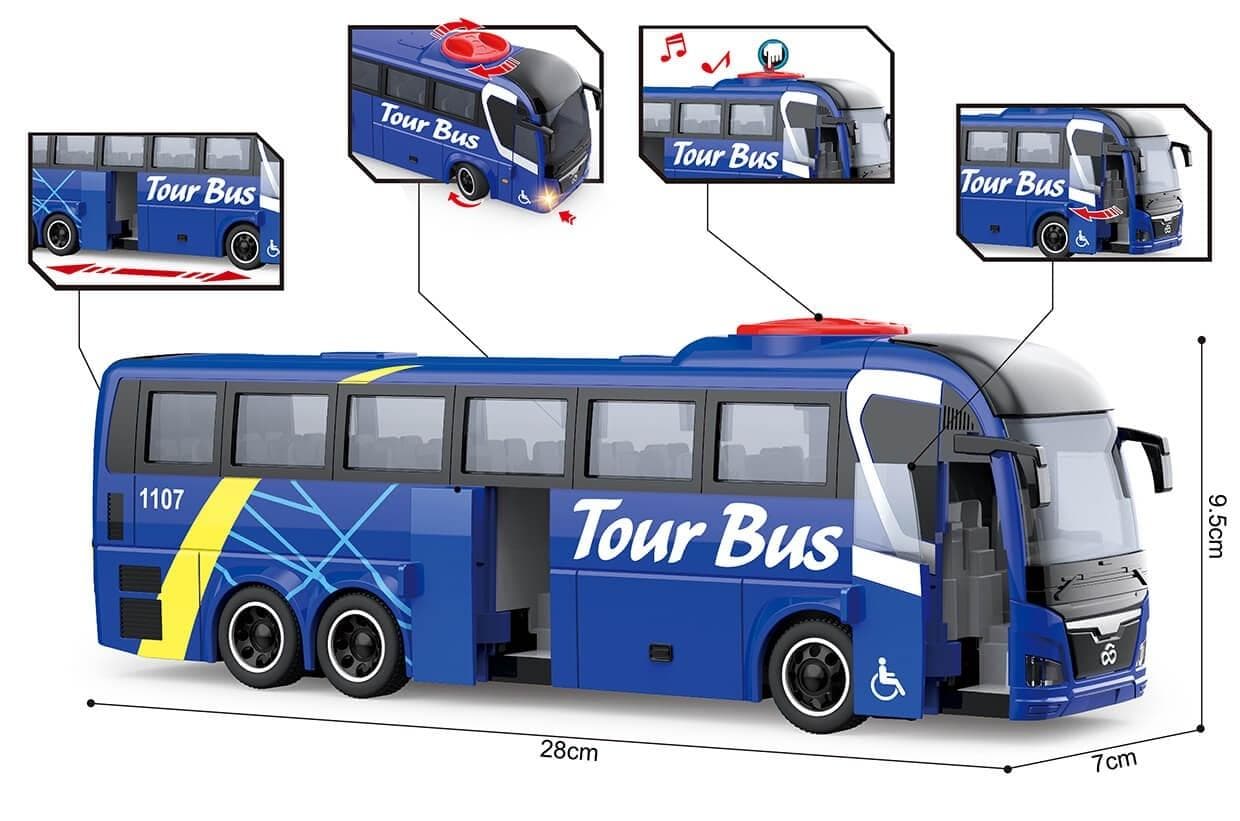 Autobus turystyczny dla dzieci ze światłem i dźwiękiem