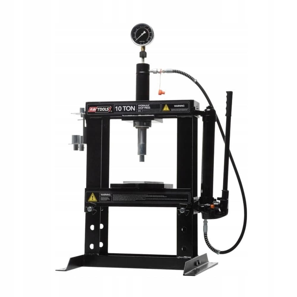 AWTOOLS Prasa hydrauliczna z manometrem 10T
