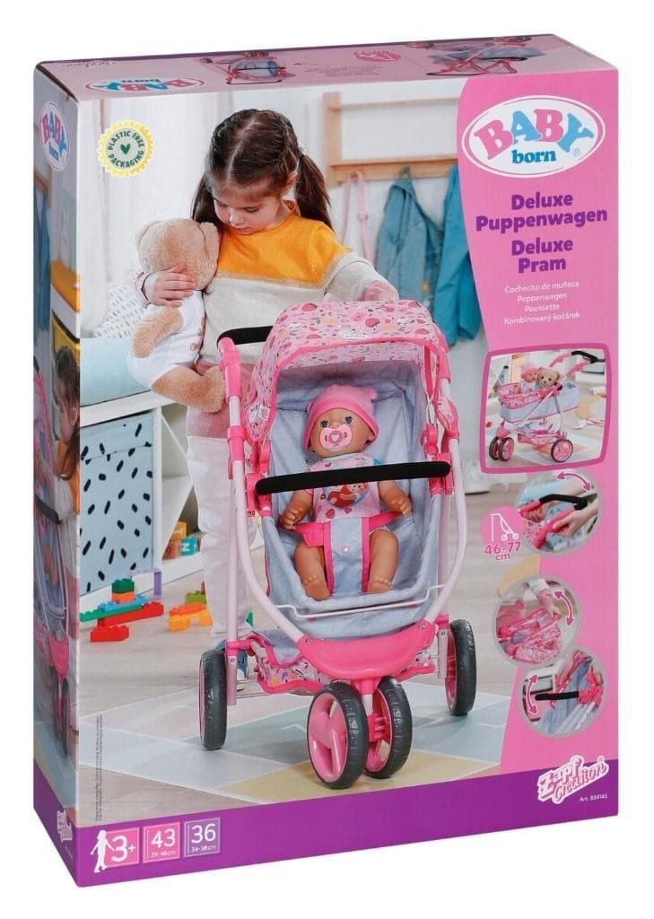Baby Born Wózek Deluxe Pram Wielofunkcyjny