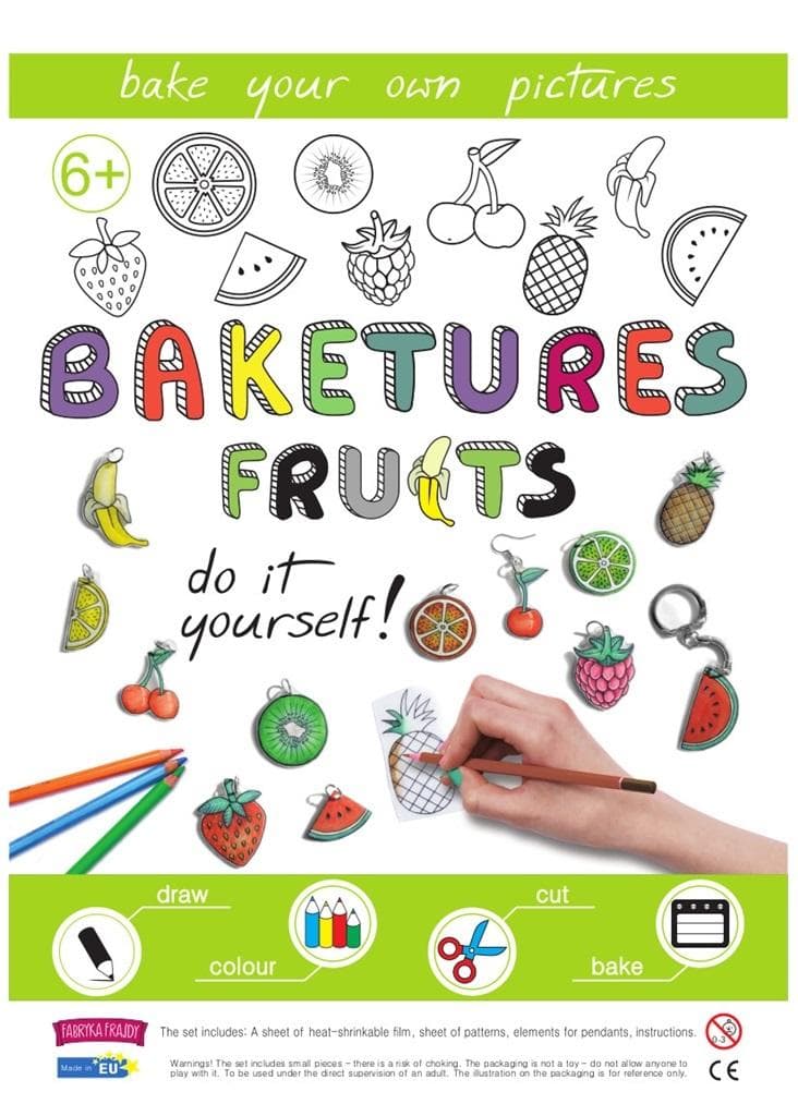 Zestaw kreatywny Wypiekanki Baketures Fruits Fabryka Frajdy do tworzenia ozdób