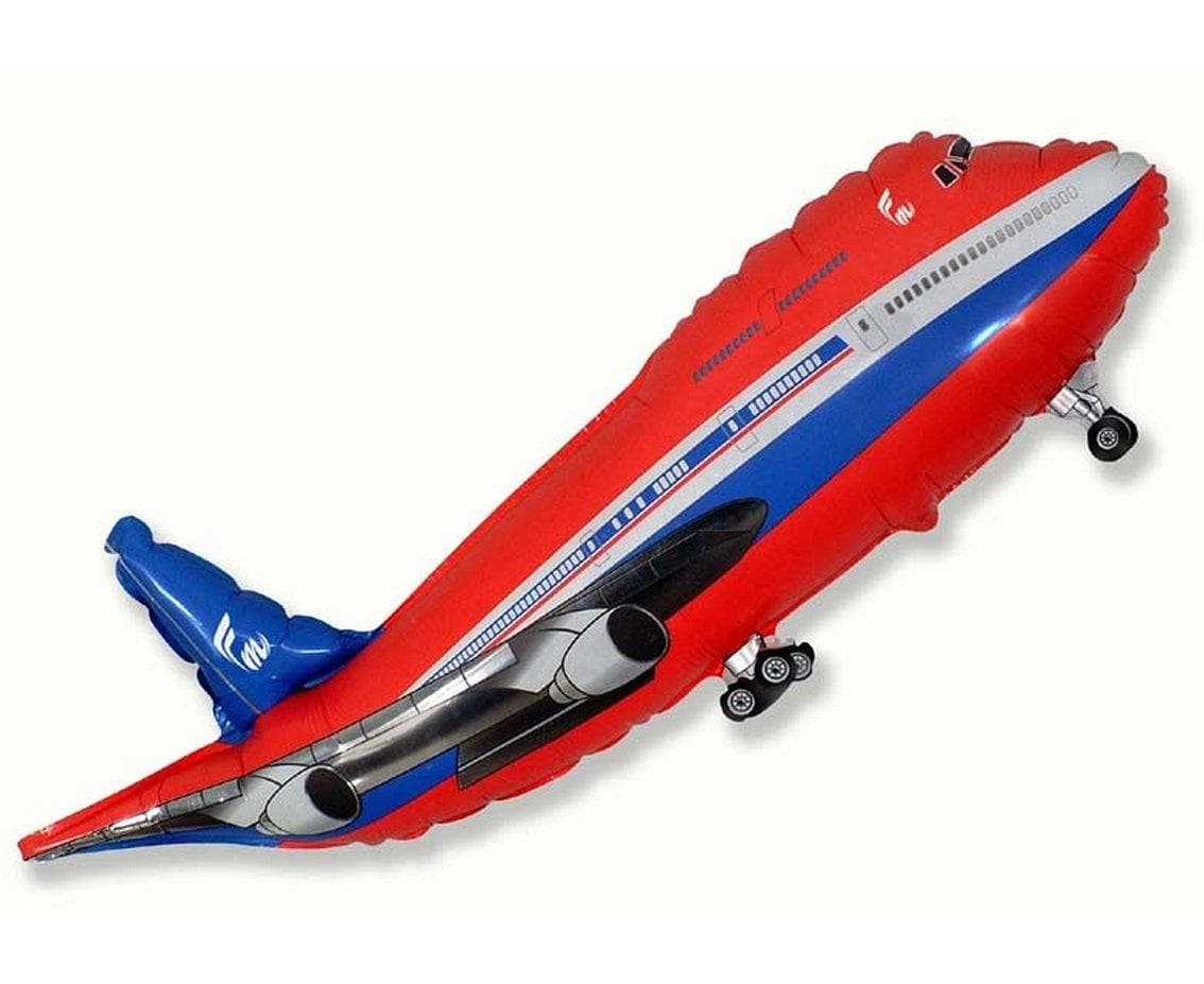 Balon foliowy samolot czerwony 61 cm