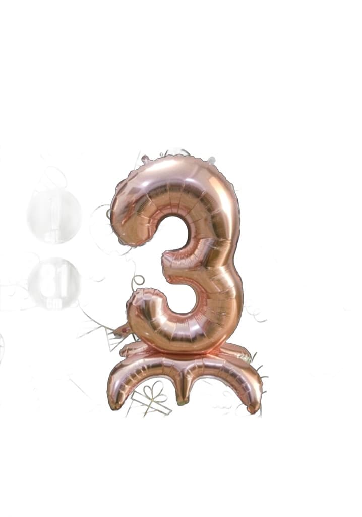 Balon foliowy cyfra 4 stojący