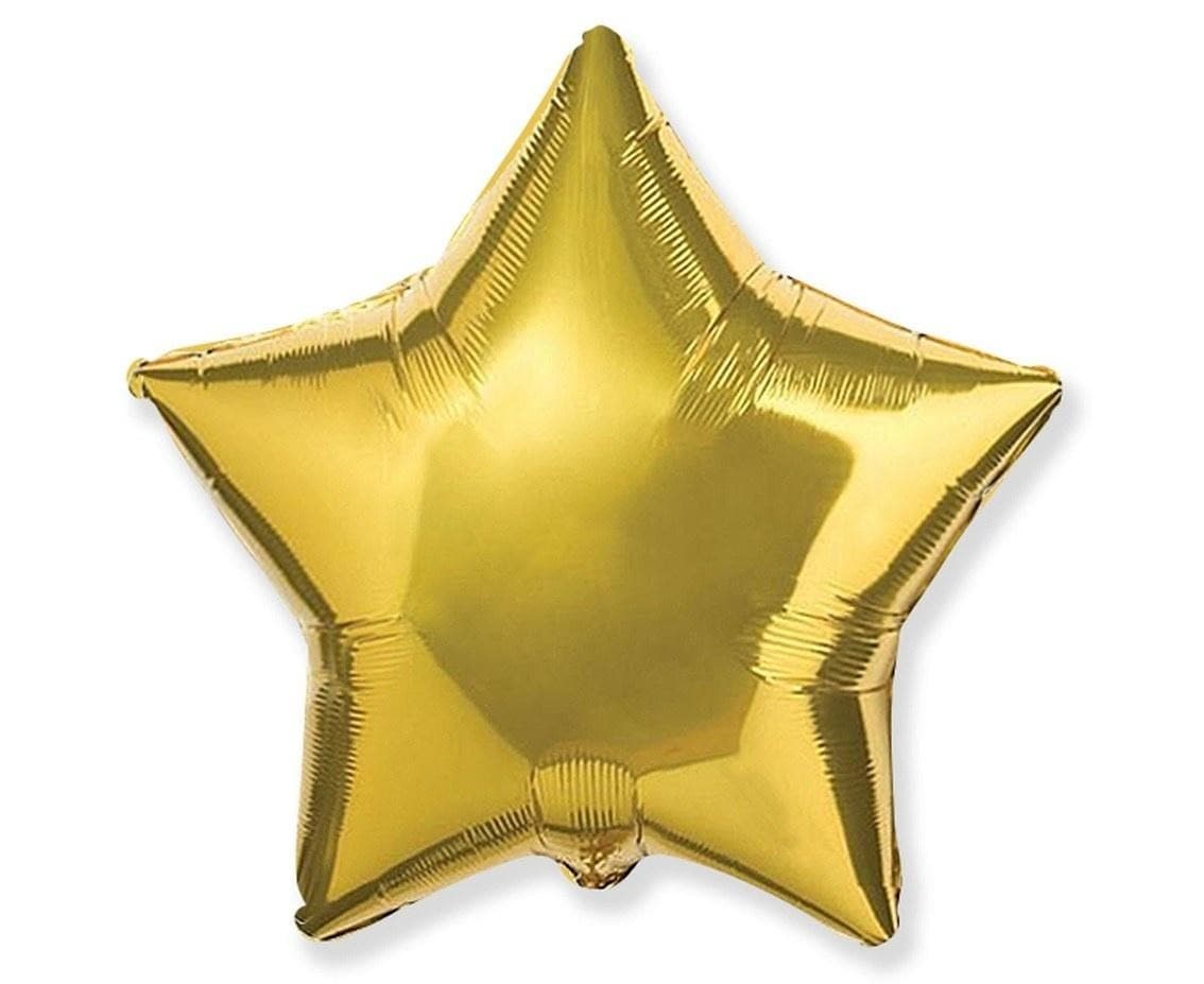 Balon foliowy gwiazda złota 46 cm Flexmetal
