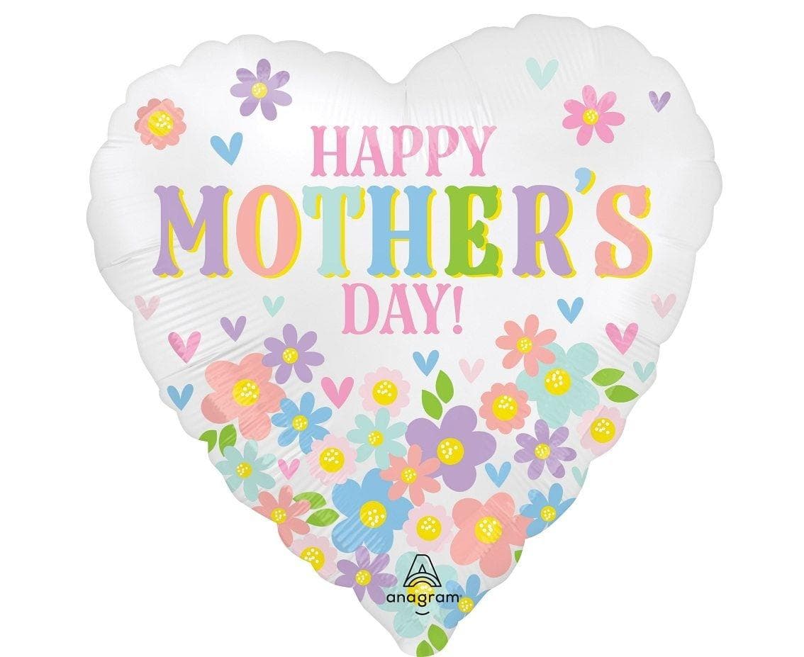 Balon foliowy serce Happy Mother's Day 46 cm