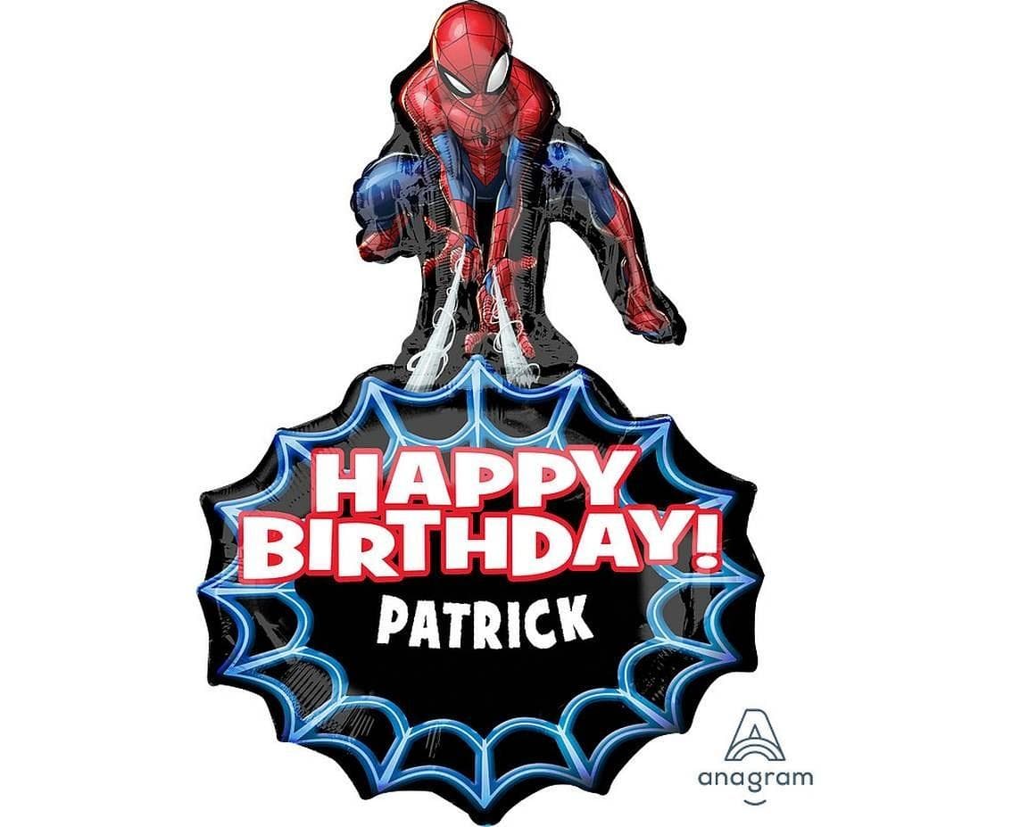 Balon foliowy Spiderman urodzinowy XL